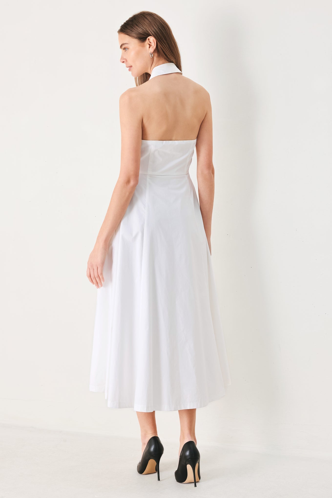 Volant Midi Dress