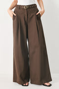 Caramel Wide-Leg Pants