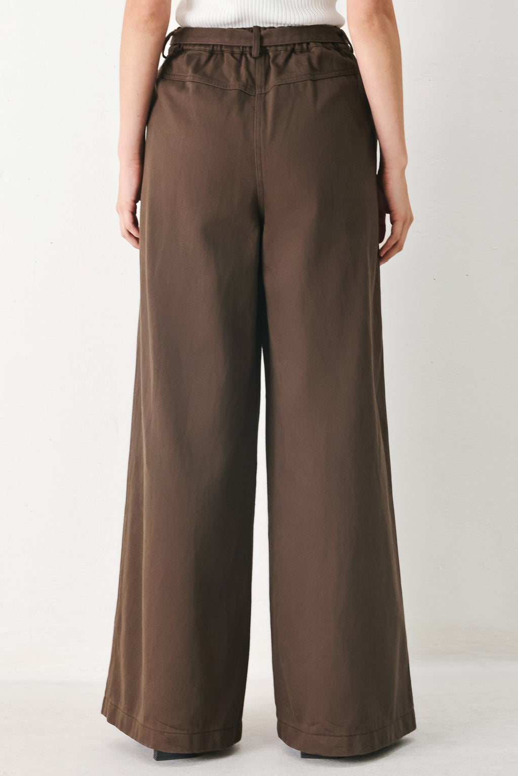 Caramel Wide-Leg Pants