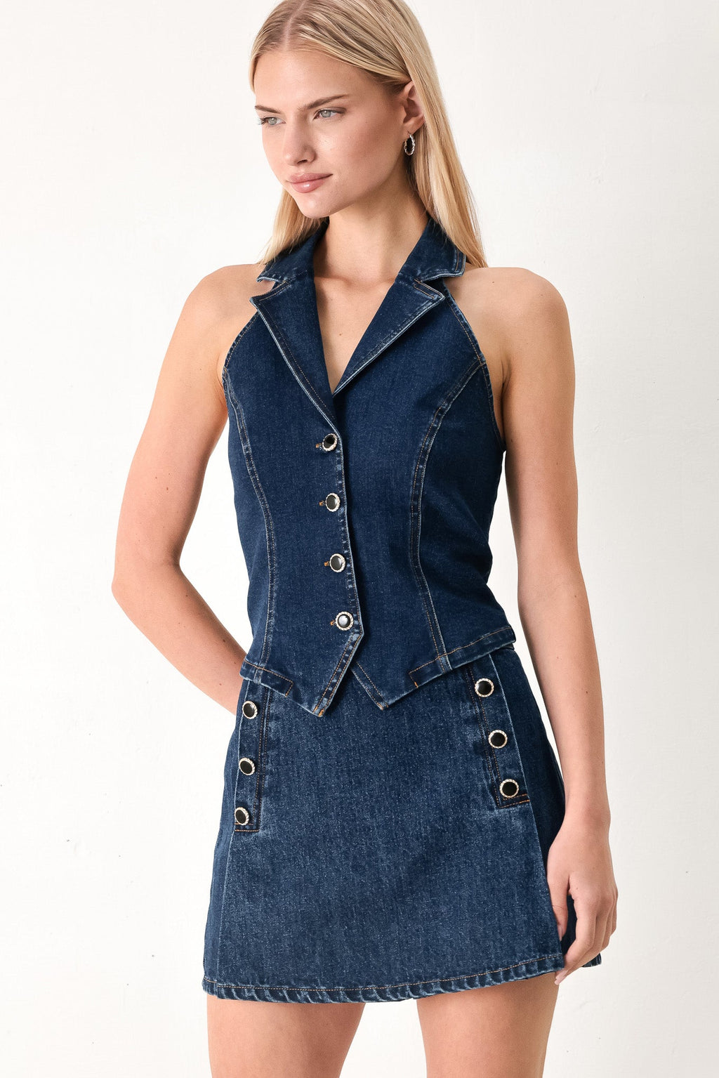 Isabeau Denim Skort