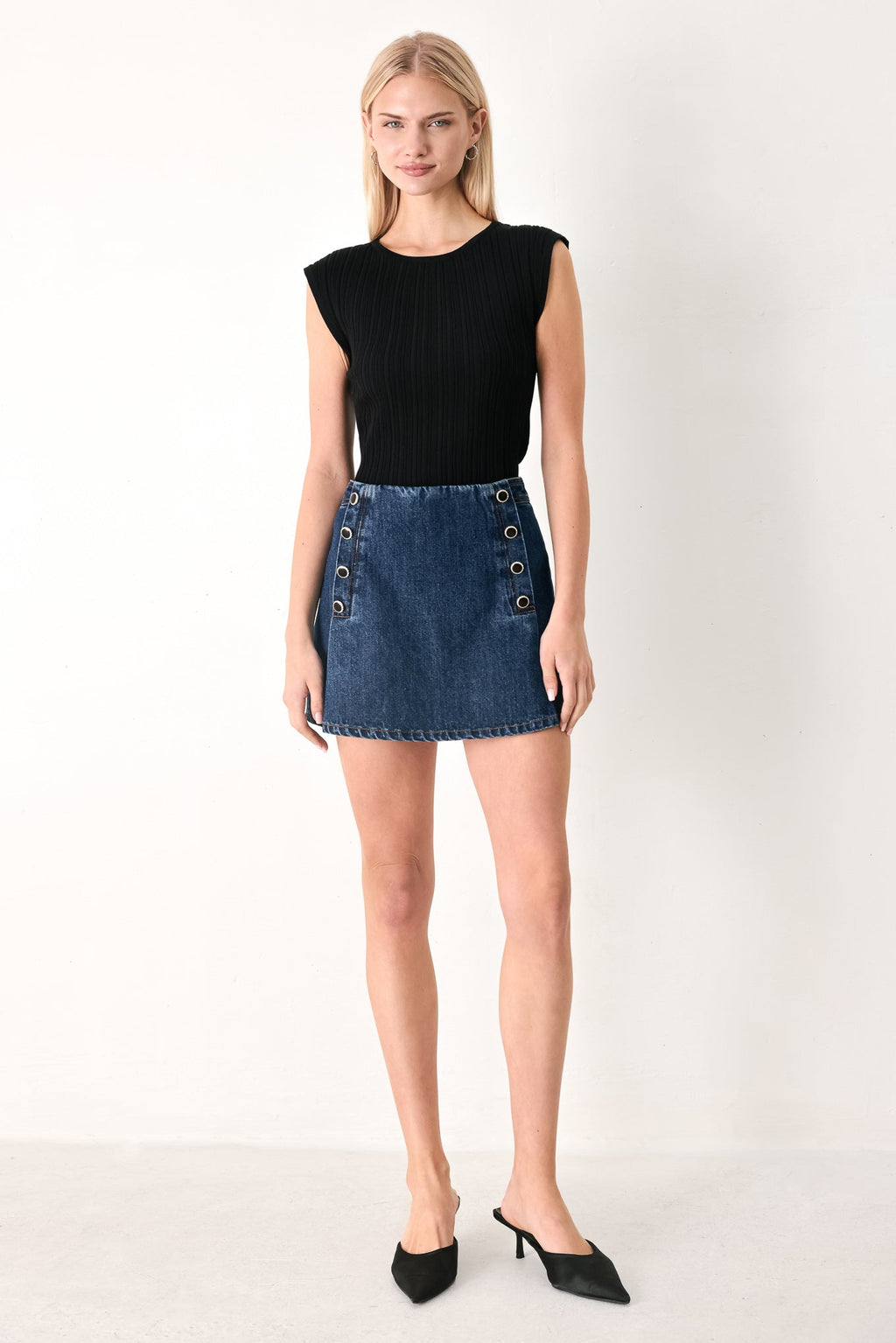 Isabeau Denim Skort