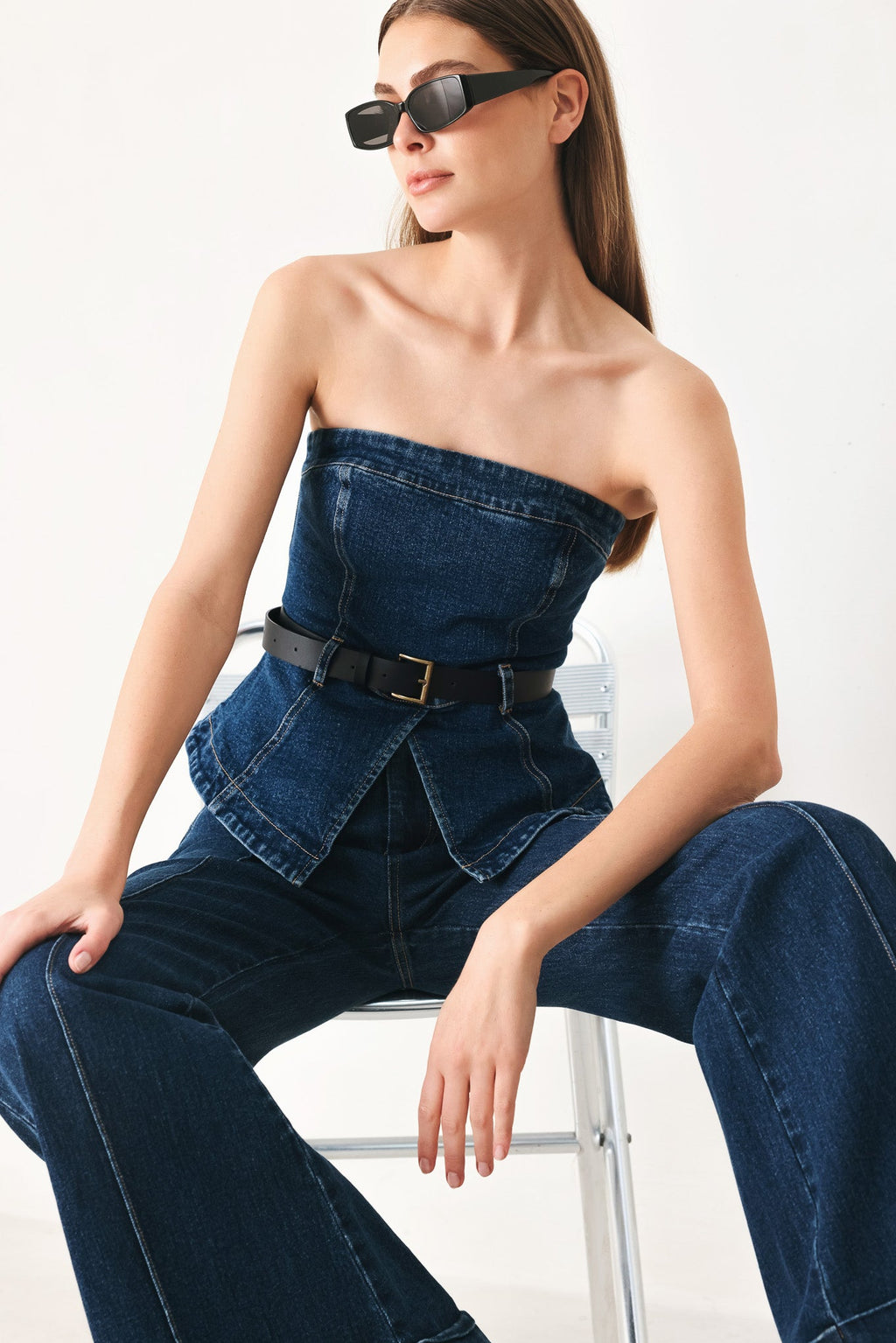 Éclat Denim Top