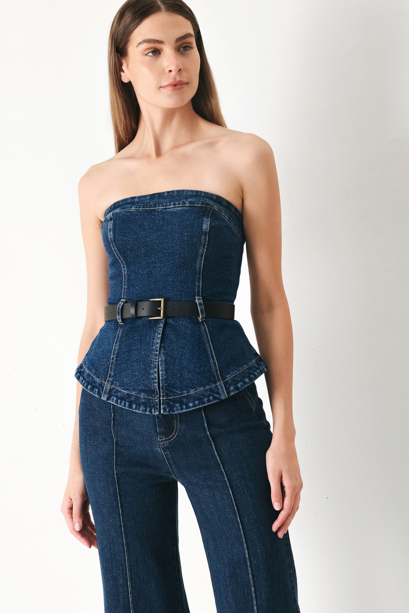 Éclat Denim Top