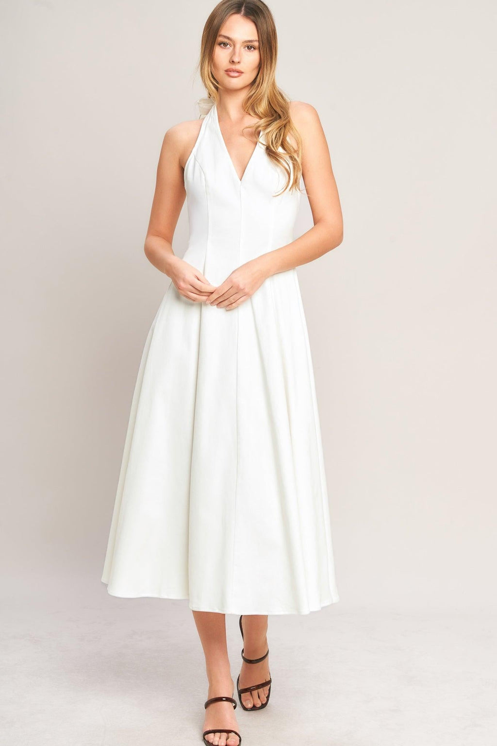 Serene Woven Midi Dress