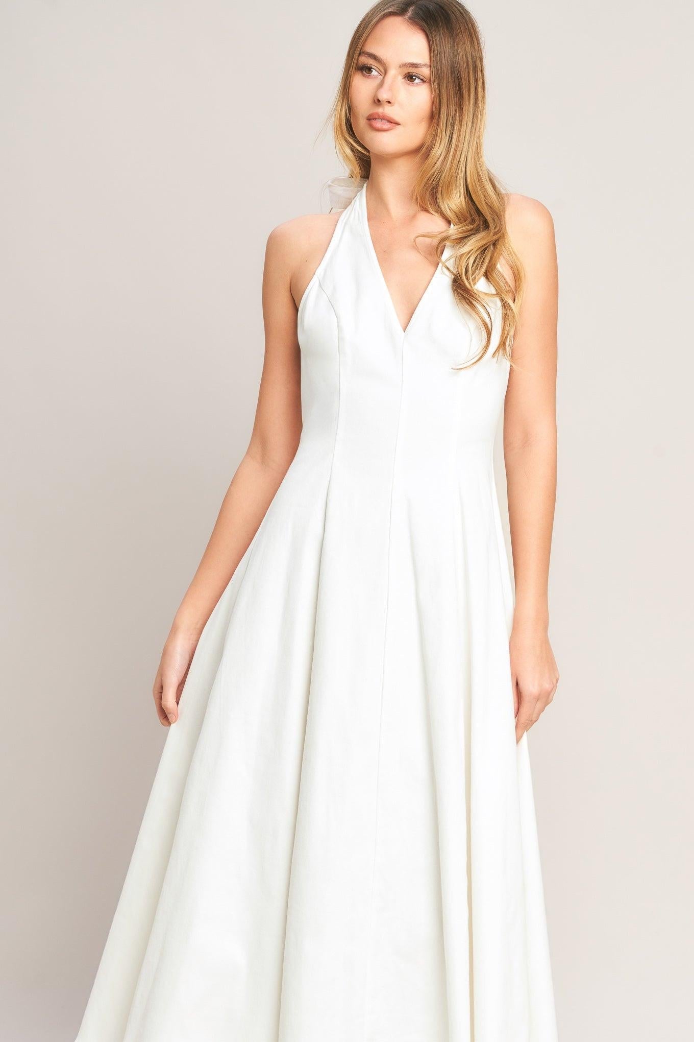 Serene Woven Midi Dress