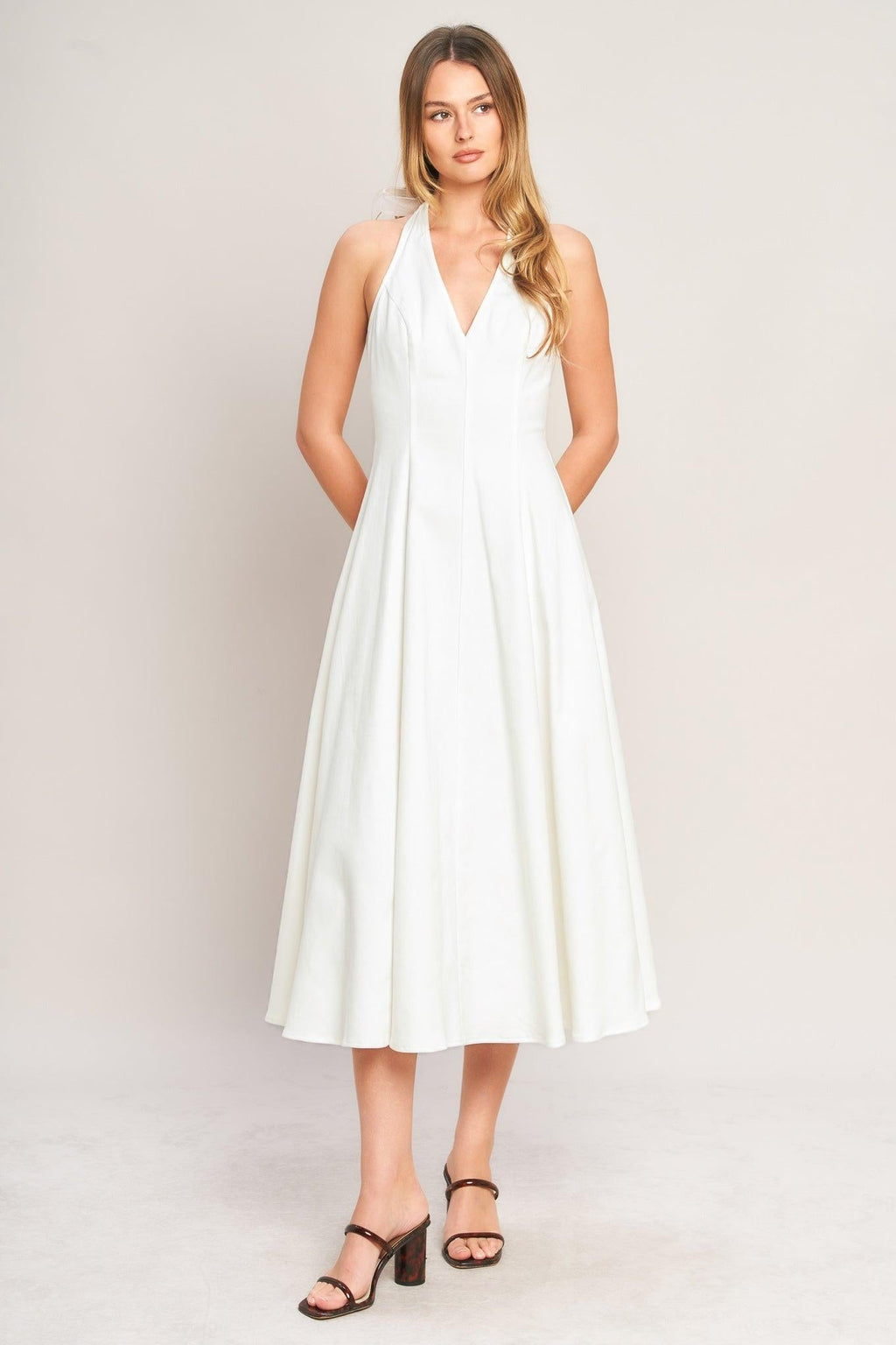 Serene Woven Midi Dress