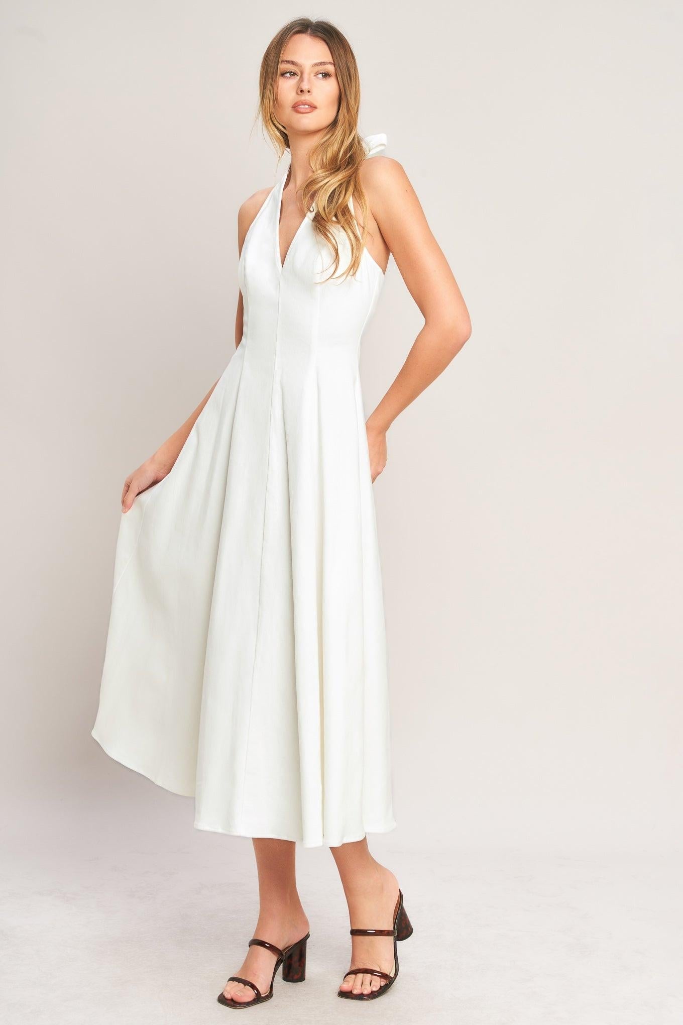Serene Woven Midi Dress