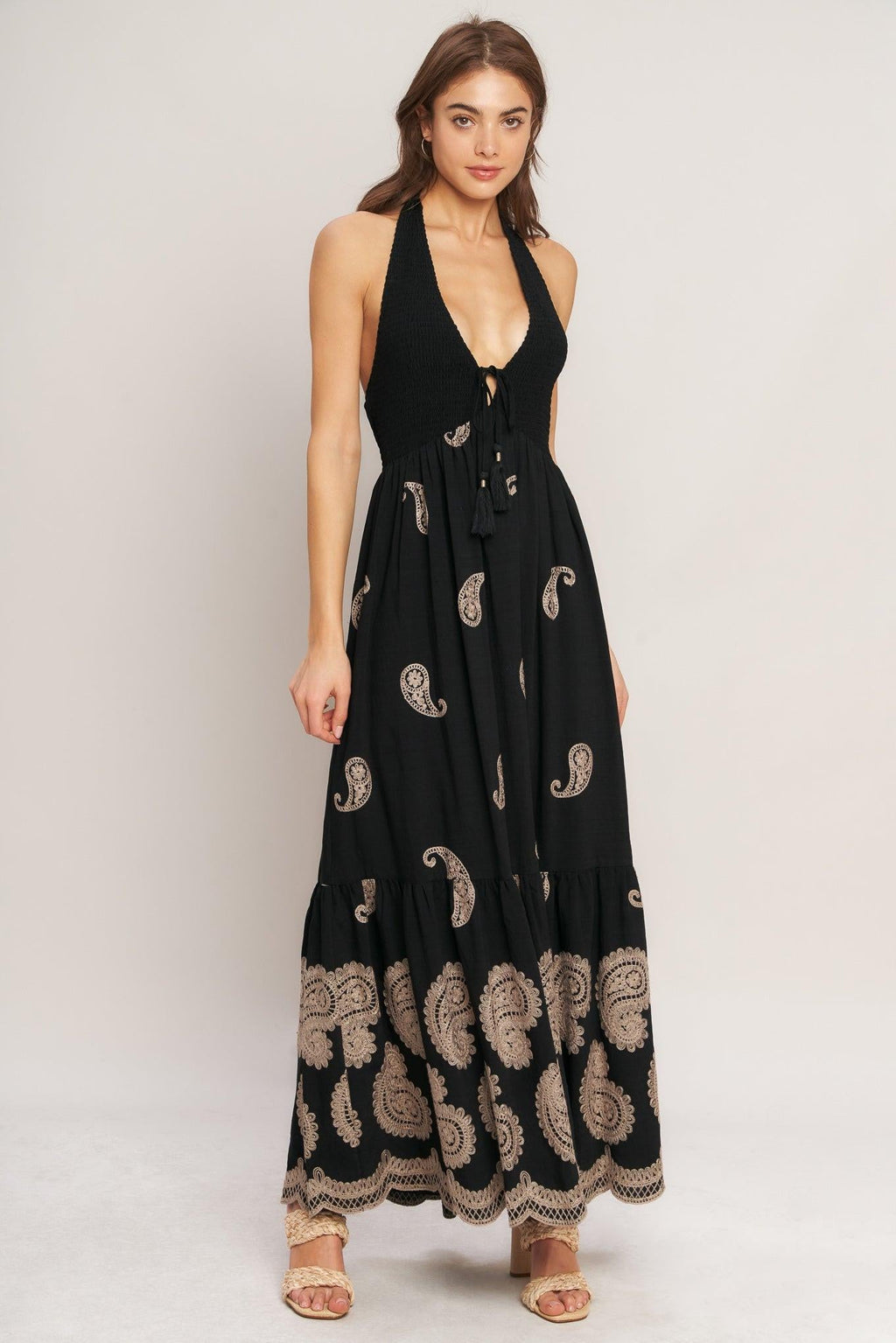 Brodée Midi Dress
