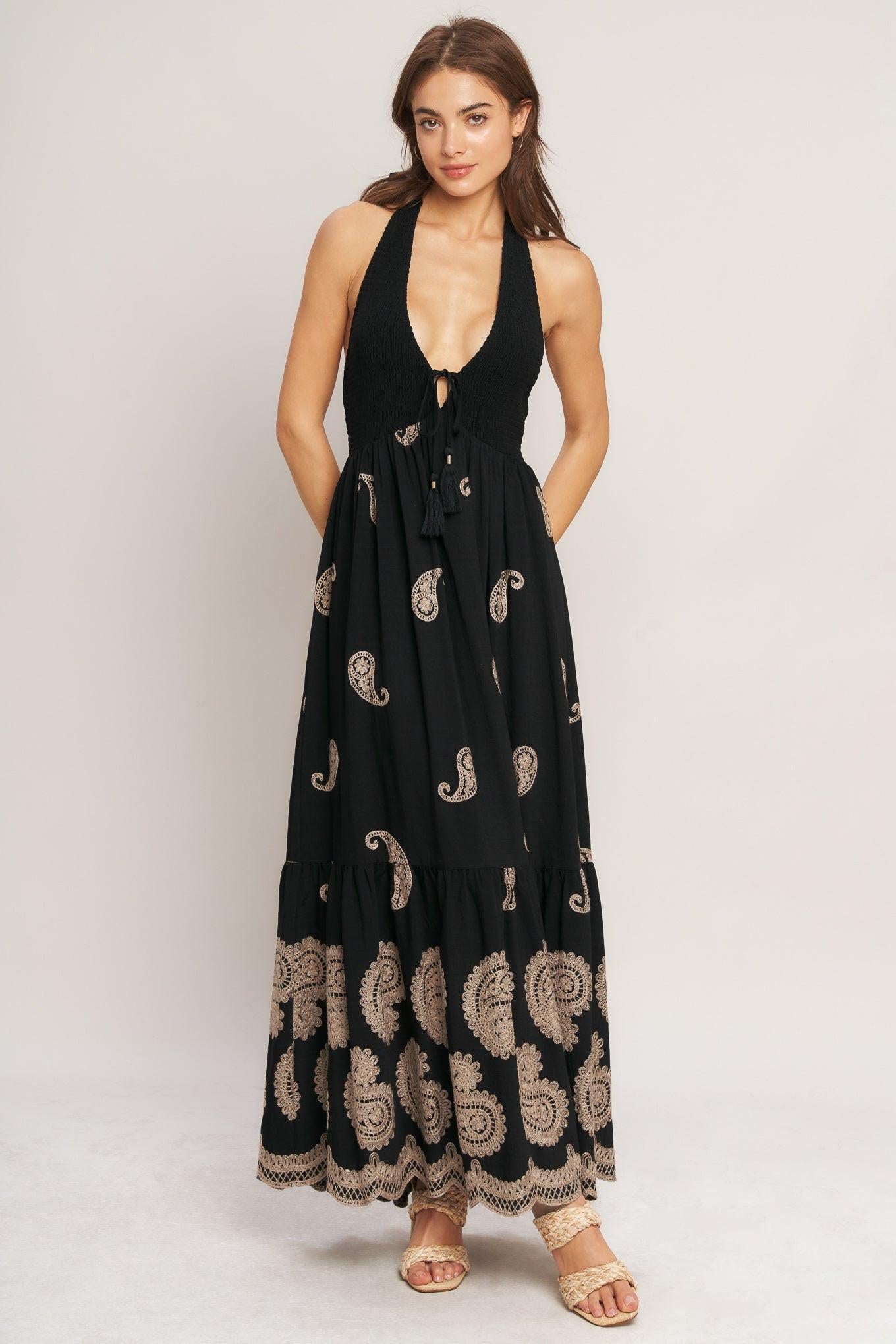 Brodée Midi Dress