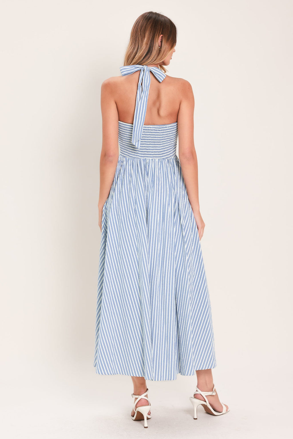 Rayures Midi Dress